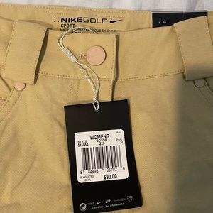 Nike Women's Golf Pants Dri-Fit, Beige, Size 0, SPORT DRI-FIT.